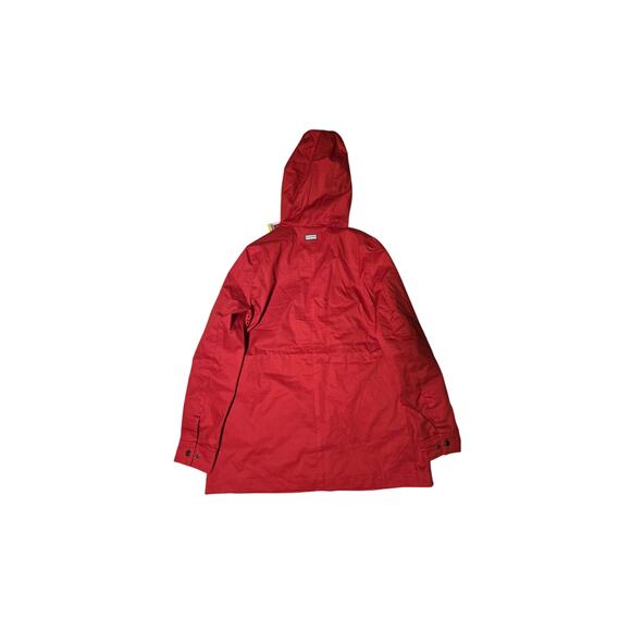 Hunter Rain Coat Jacket with Hood Red - Picture 3 of 5